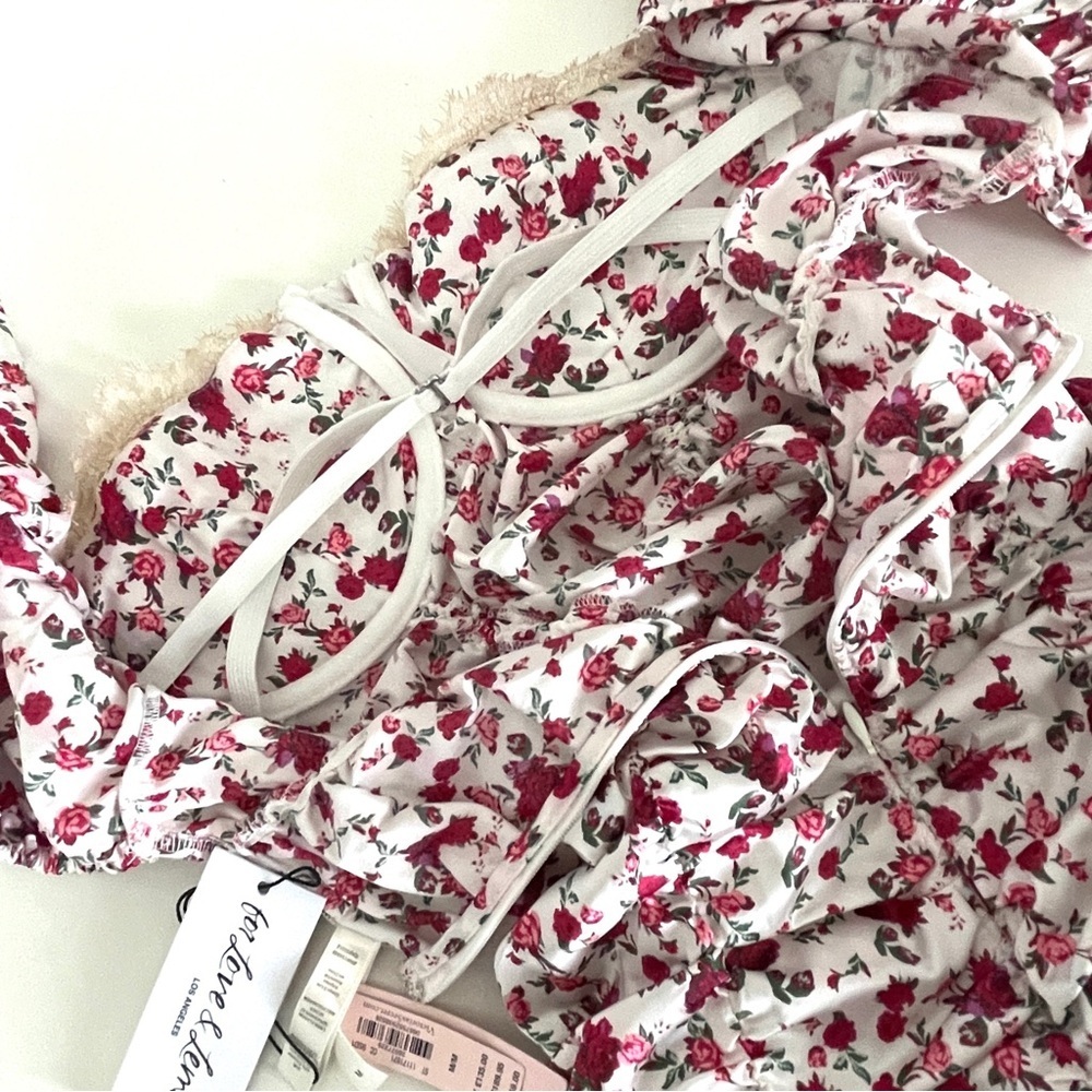 For Love & Lemons X Victoria Secret Melrose Floral Mini Dress - Picture 10 of 15